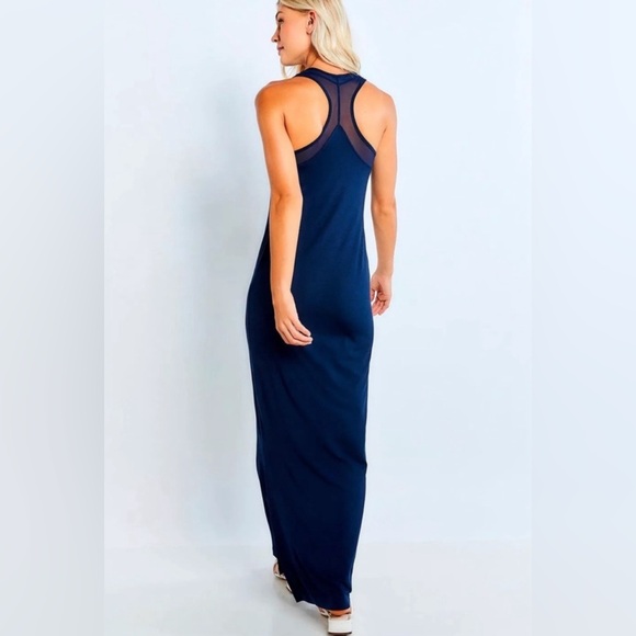 ANATOMIE Taya Women's Racerback Tank Maxi Dress Navy NWT (Size M) - Picture 2 of 12